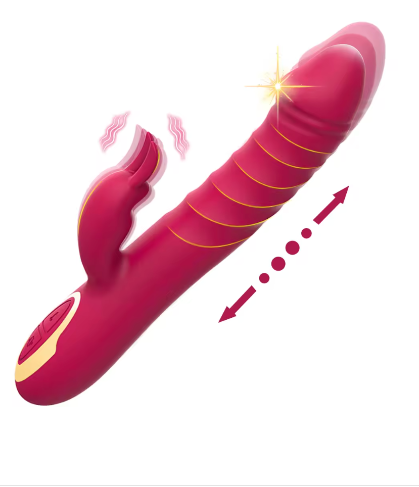 Thrusting Vibrator G Spot Stimulator Rabbit Massager